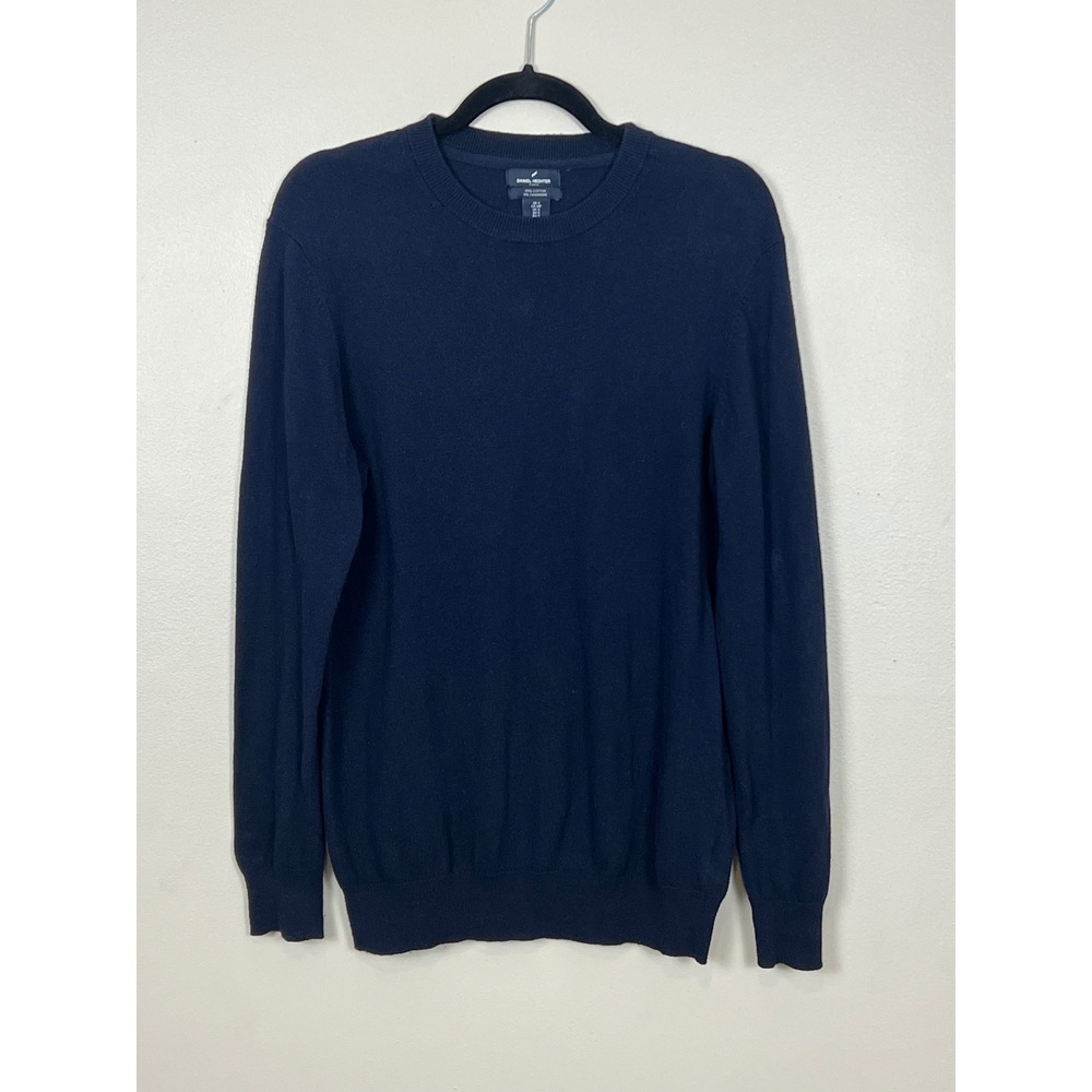Daniel Hechter Paris Mens Small Navy Blue Cotton Cashmere Crew Neck Sweater